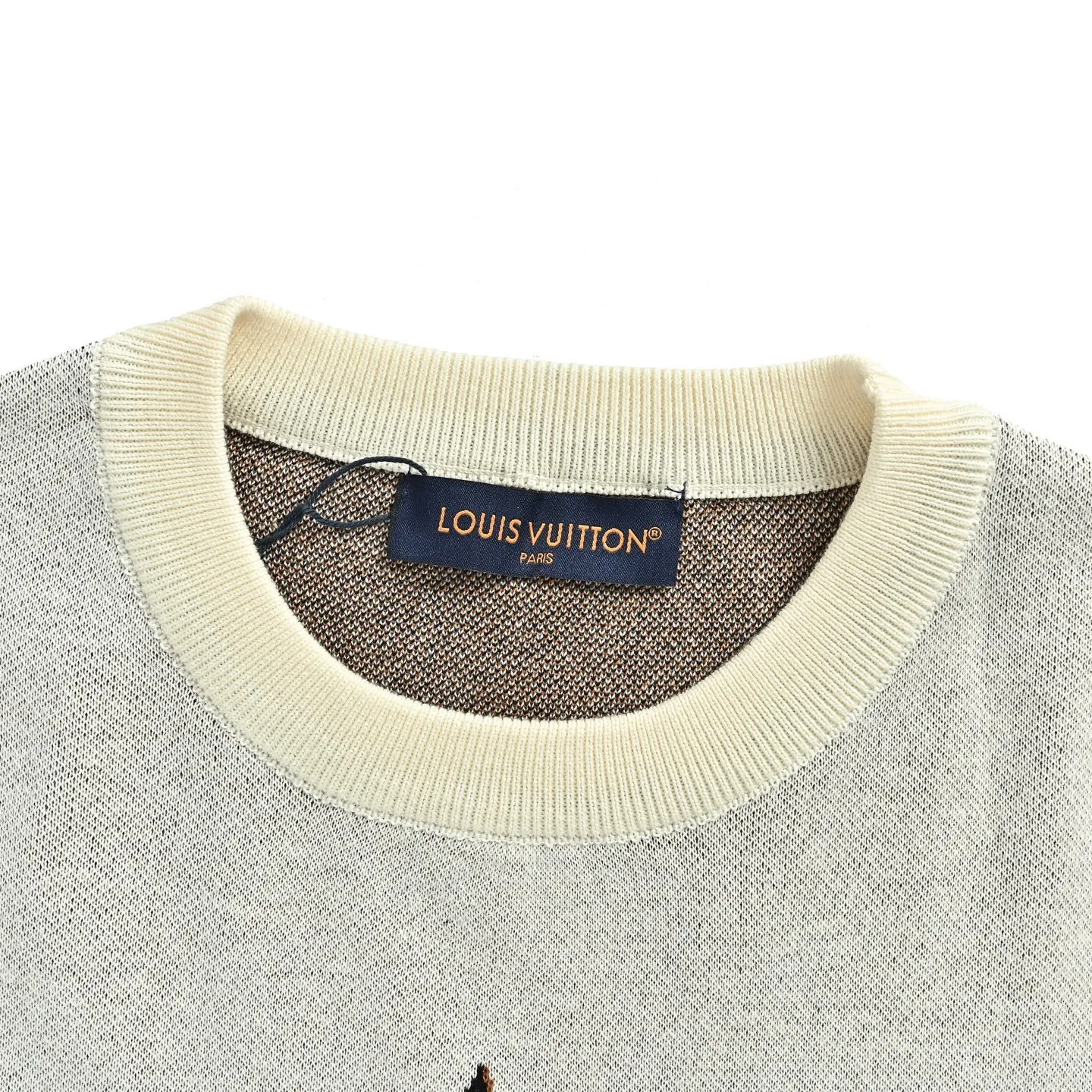 Louis Vuitton/Louis Vuitton letter old pattern jacquard knitted short sleeves